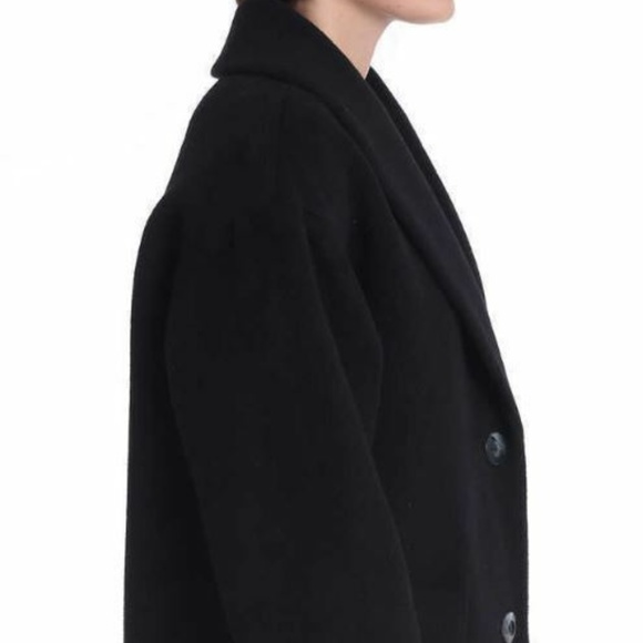 Derek Lam 10 Crosby Women's Wool Blend Black Coat - Picture 4 of 7